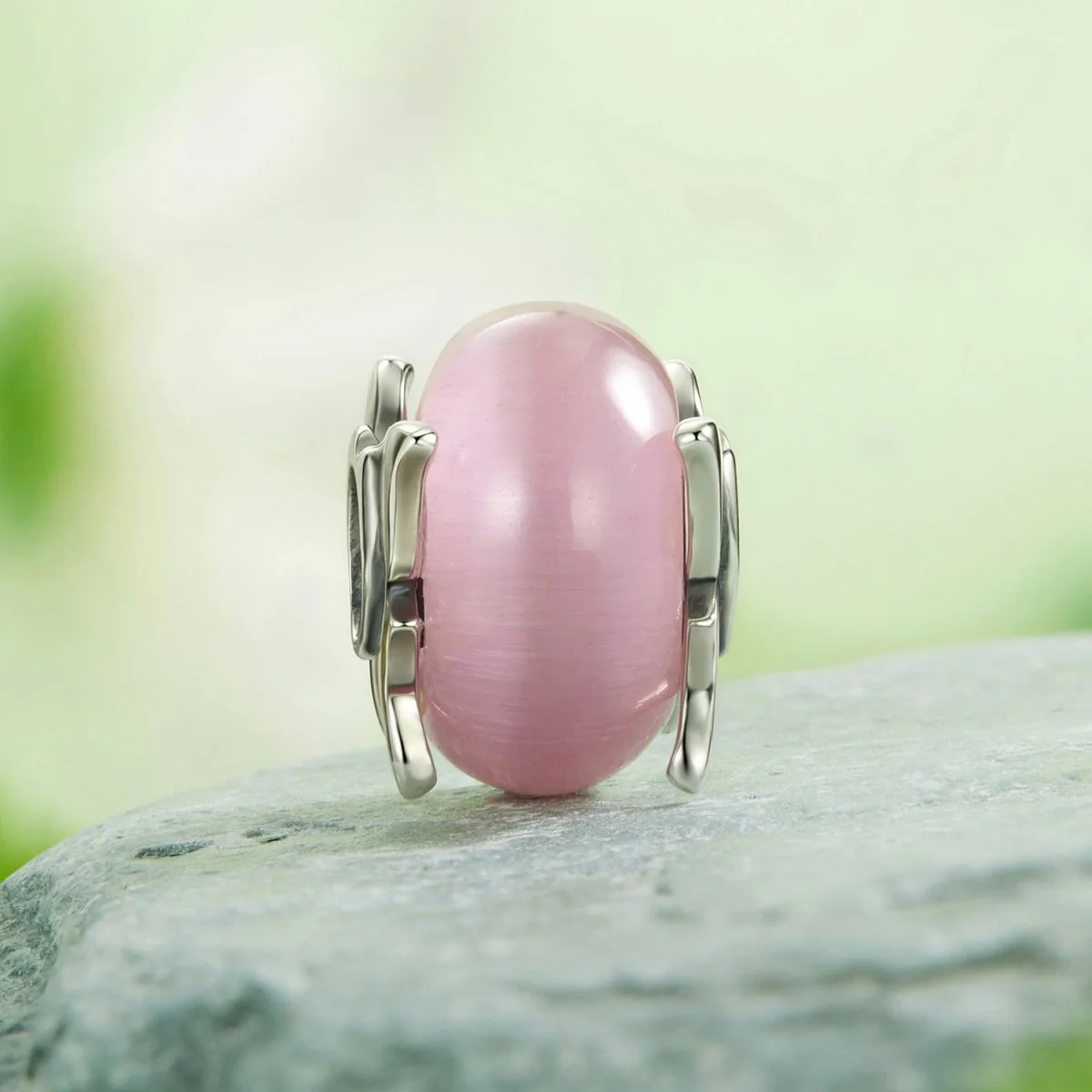 Butterfly with Pink Murano Charm