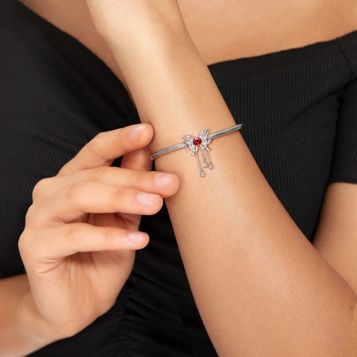 Butterfly Birthstone Dangle Charms