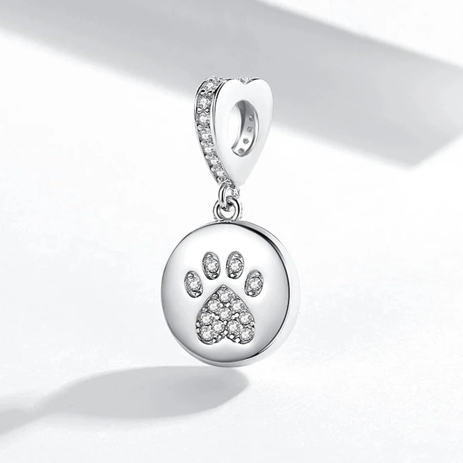 Personalized Pet & Paw Print Photo Charm