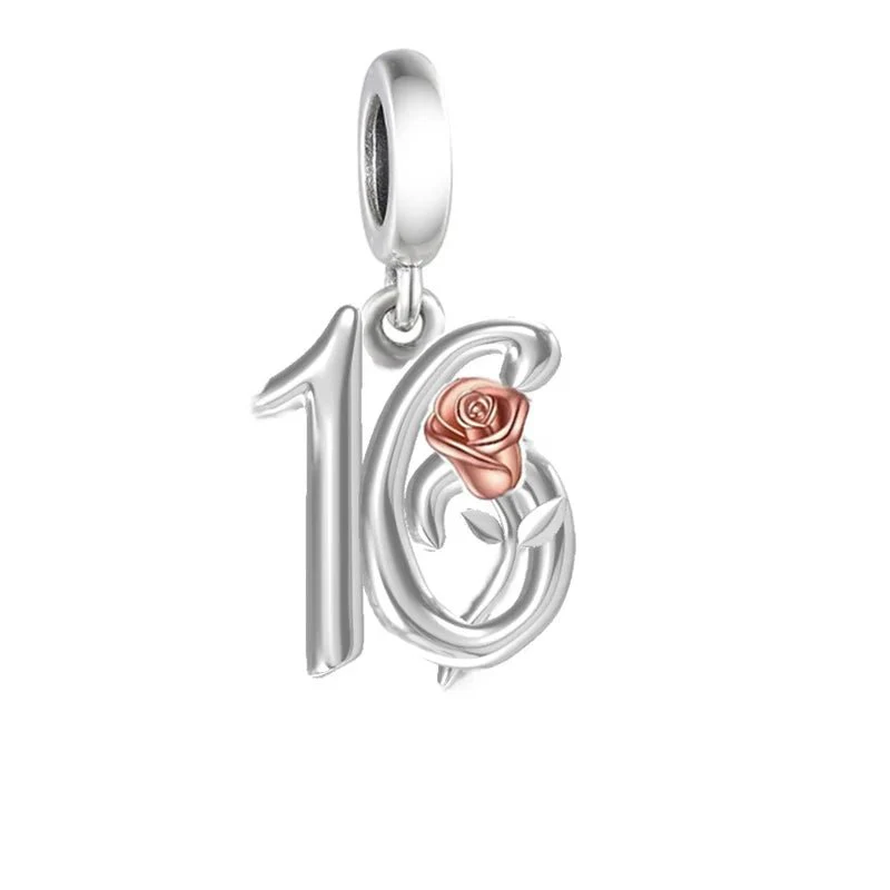 16th Celebration Dangle Charm