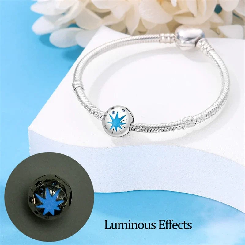 Glow in the Dark Luminous Star and Galaxy Charm