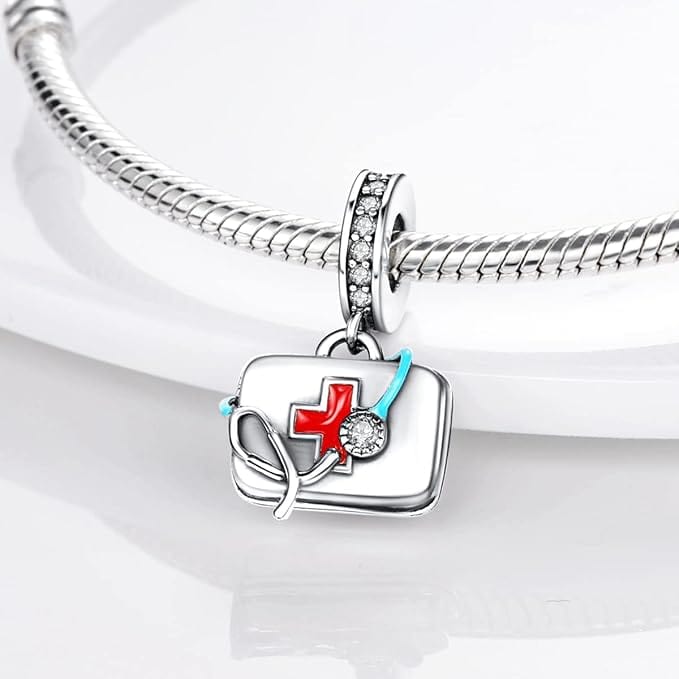 Medical First Aid Kit Dangle Charm