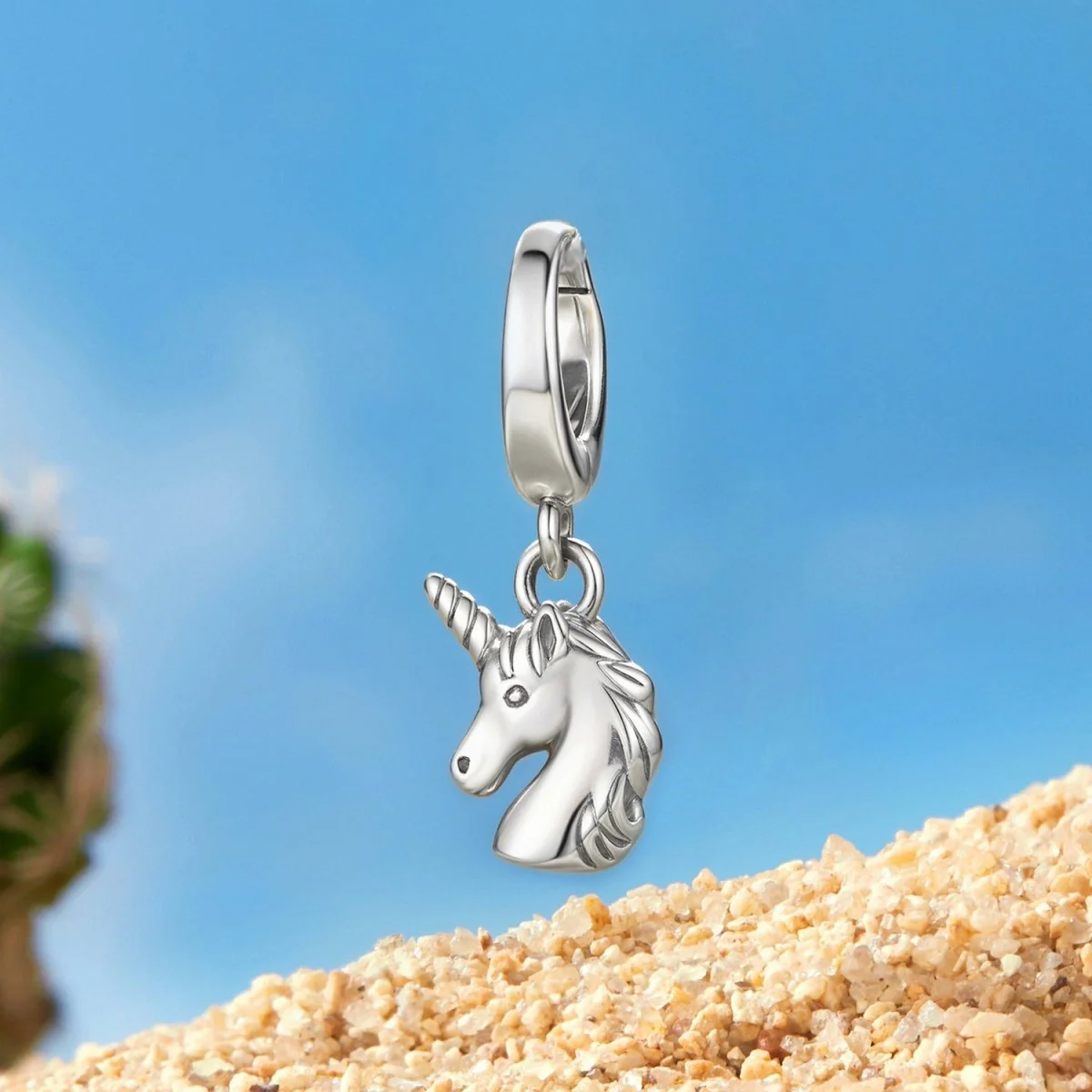 Magical Unicorn Head Dangle Charm