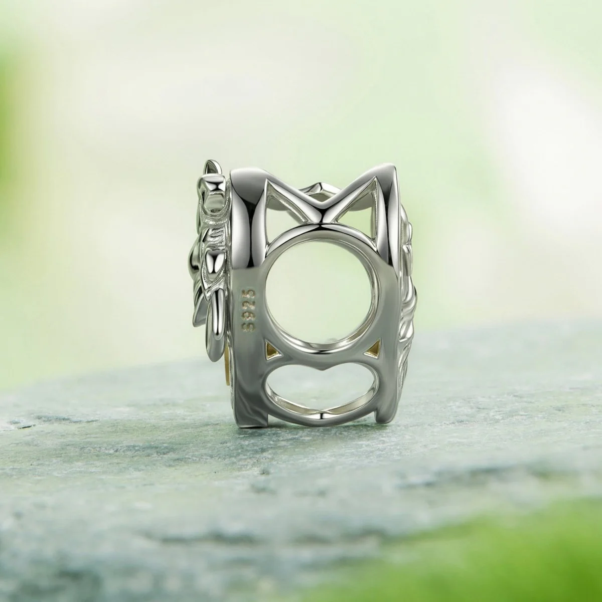 Elegant Floral Heart Charm