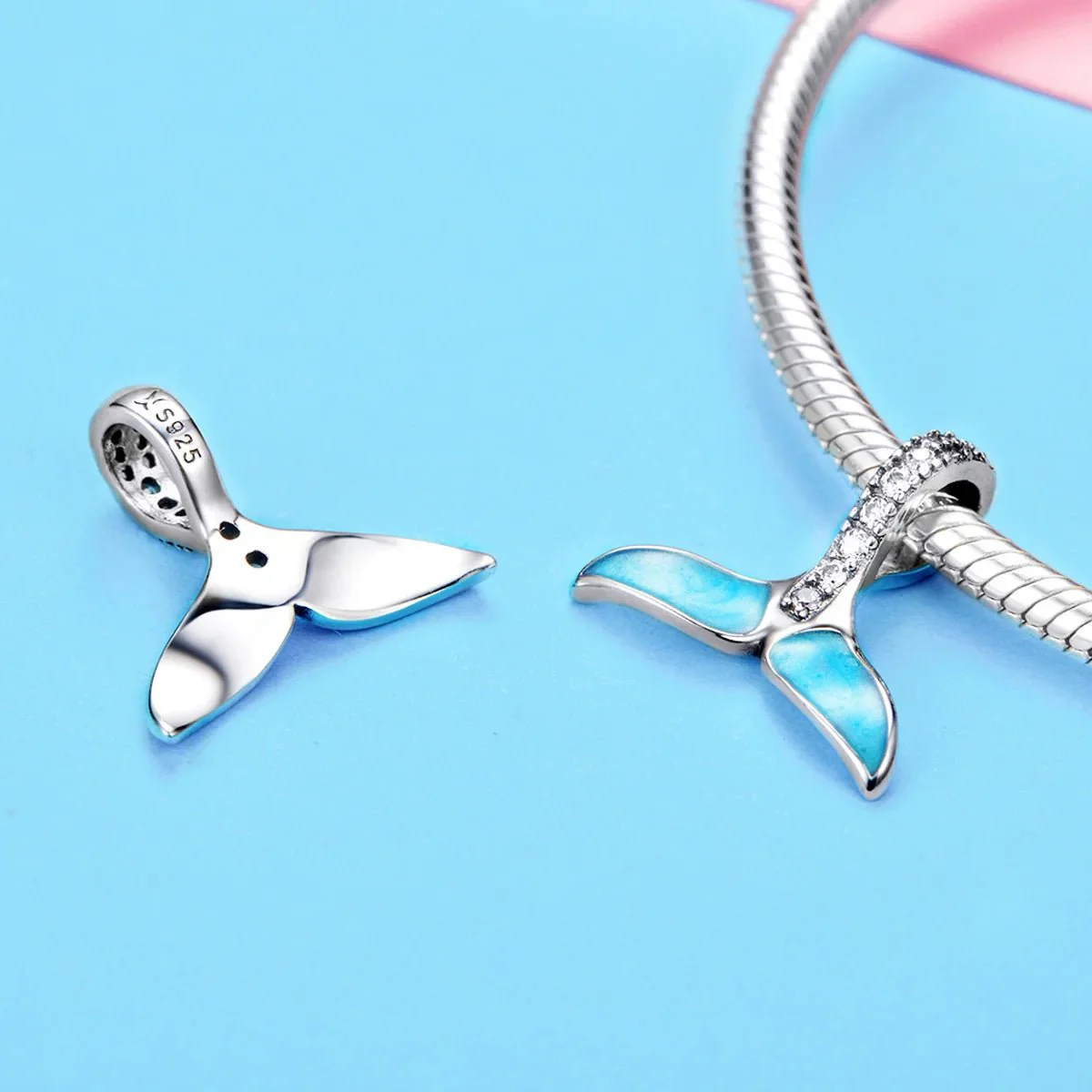 Blue Whale Tail Ocean Charm