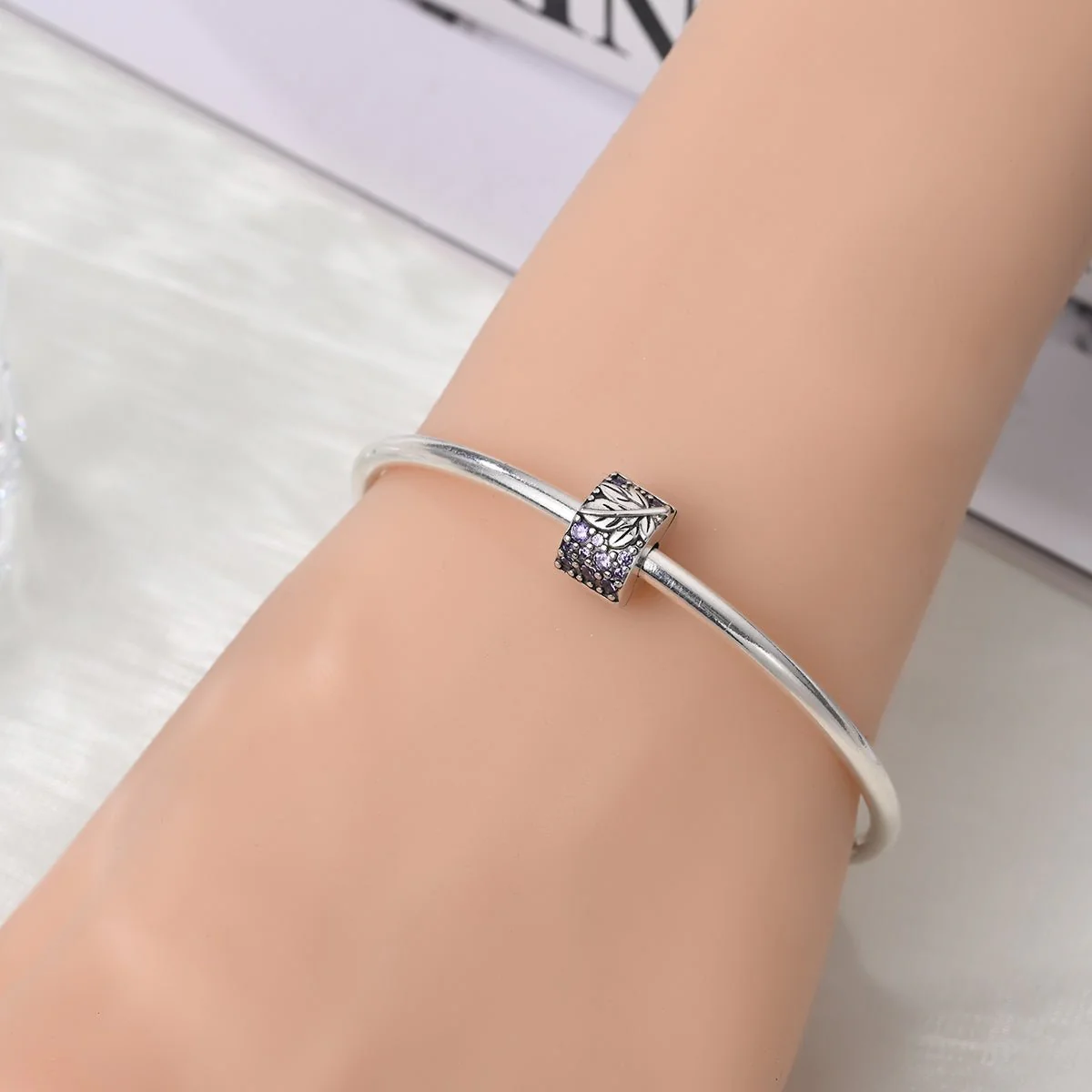 Lavender Leaf Clip Charm