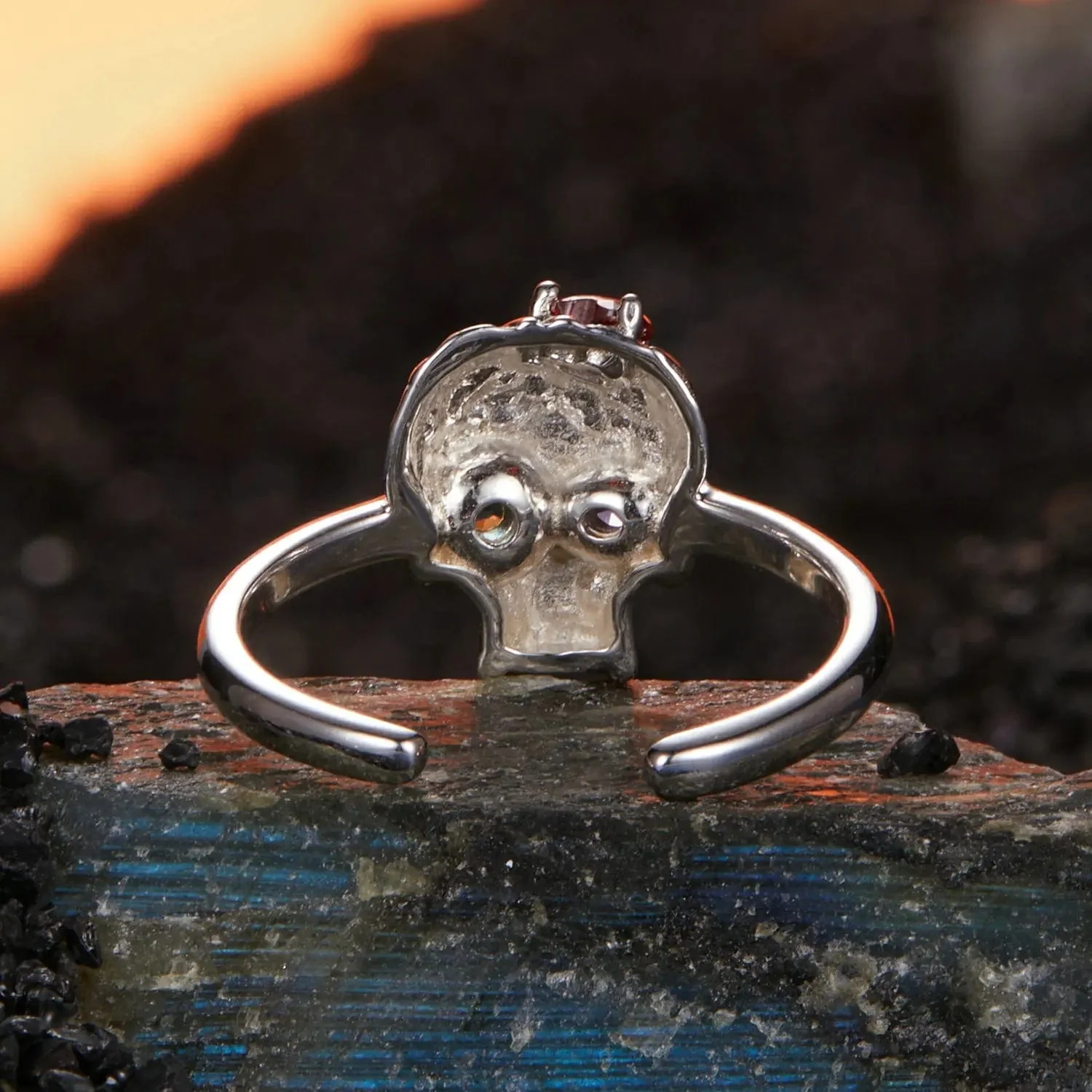 Gothic Skull Head Ring