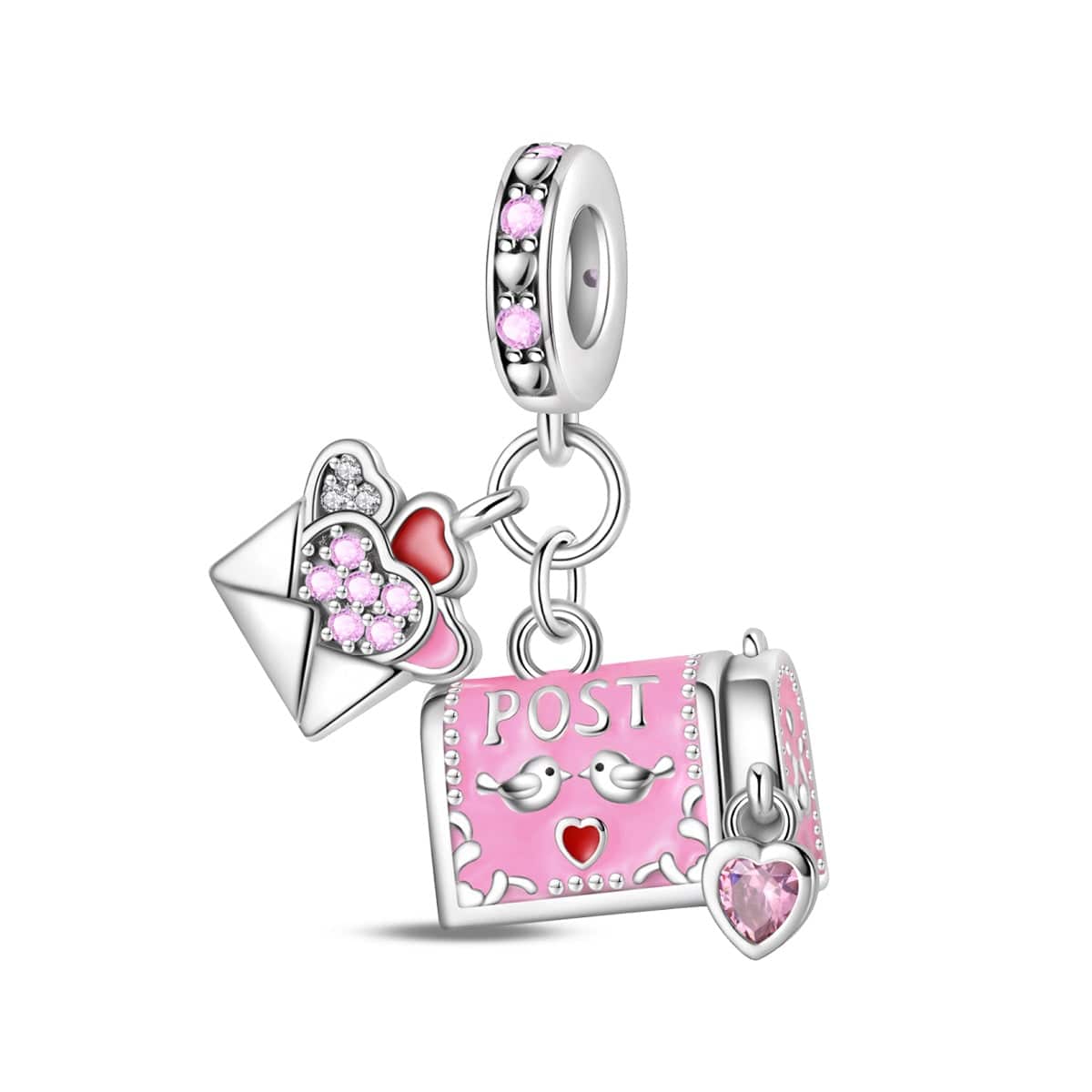 Love Letter & Mailbox Dangle Charm