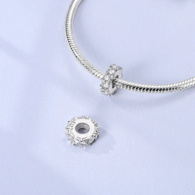 Clear Sparkle Spacer Charm