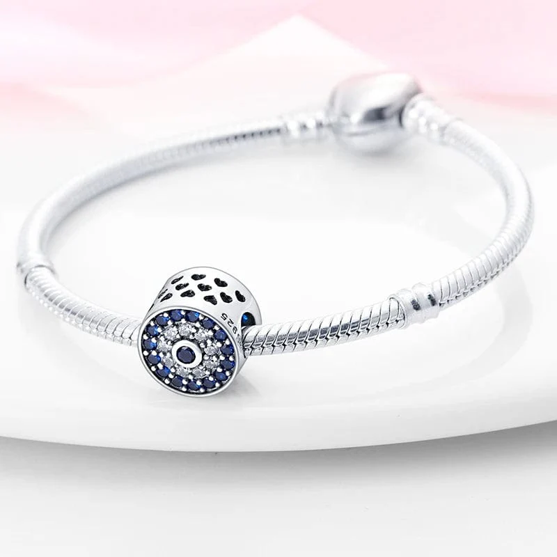 Blue Crystal Evil Eye Charm