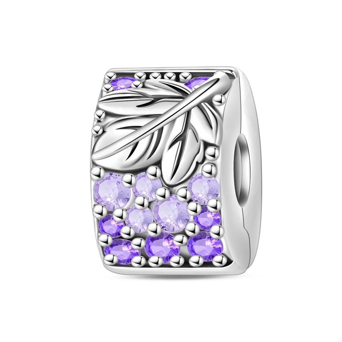 Lavender Leaf Clip Charm