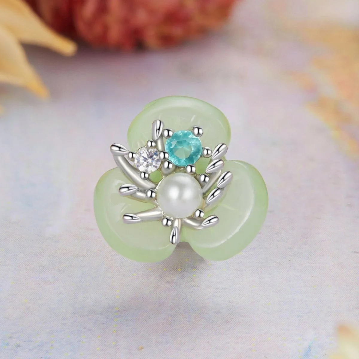 Green Blossom Charm