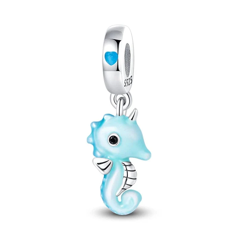 Glow in the Dark Baby Seahorse Dangle Charm
