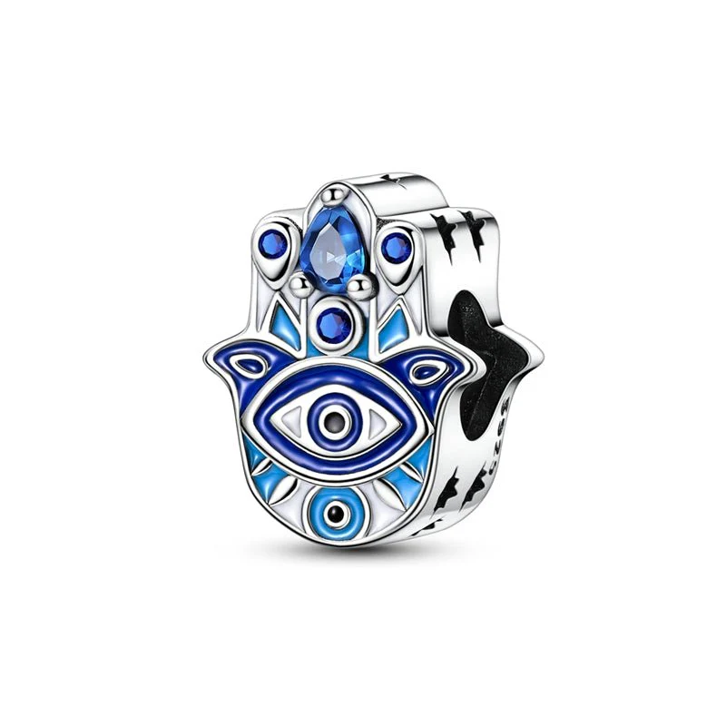 Hamsa Hand with Evil Eye Charm
