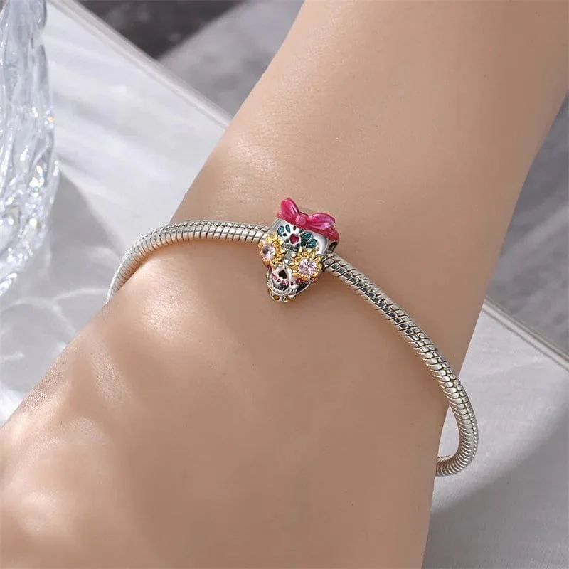 Glow-in-the-Dark Barbie Skull Charm