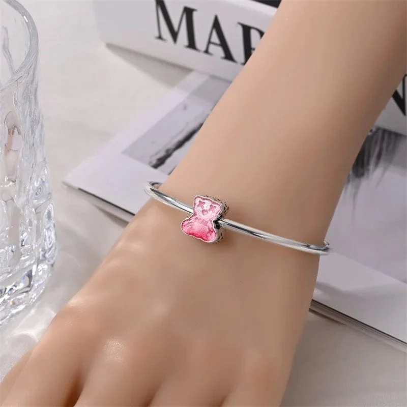 Pink Gummy Bear Charm