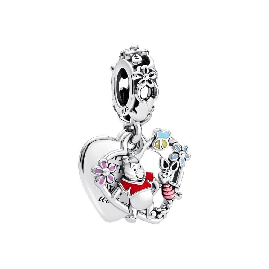 Disney Winnie the Pooh & Piglet Double Dangle Charm