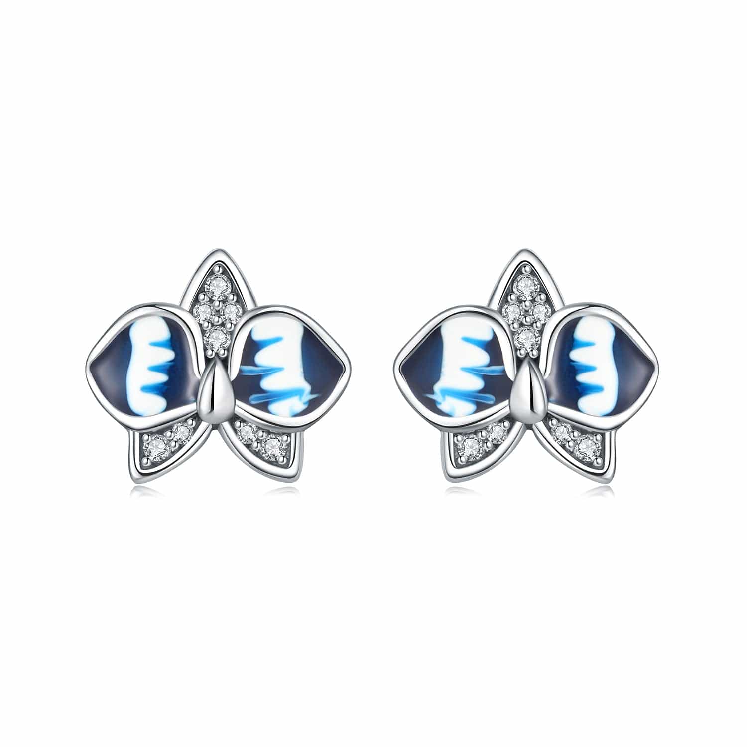Blue Radiance Butterfly Studs