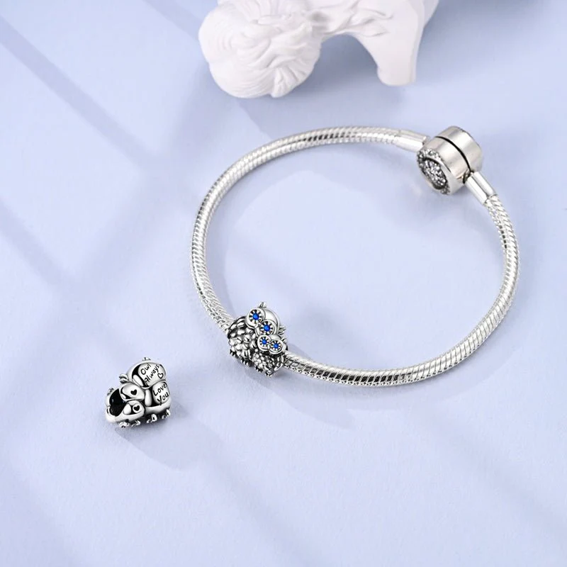 Sparkling Owl Charm
