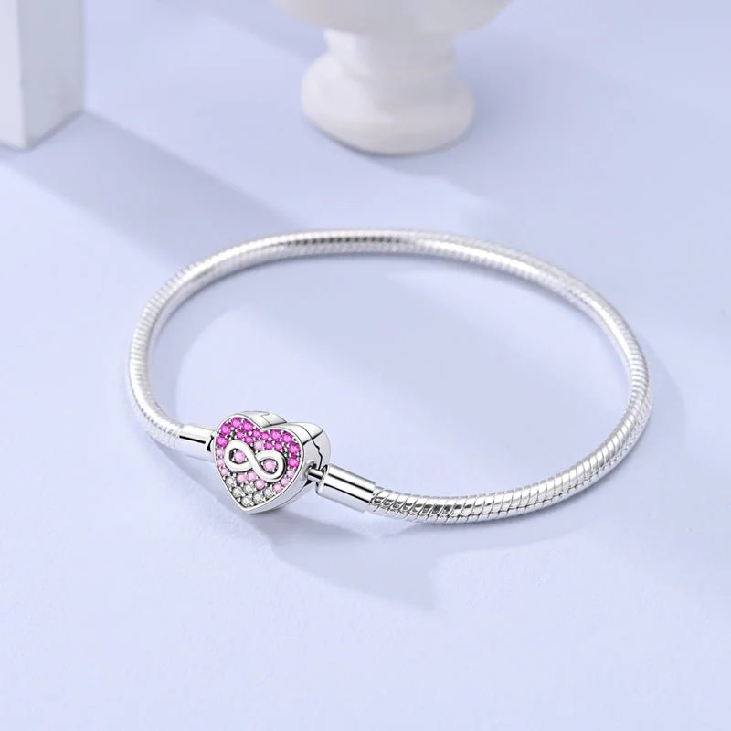 Infinity Love Heart Charm Bracelet