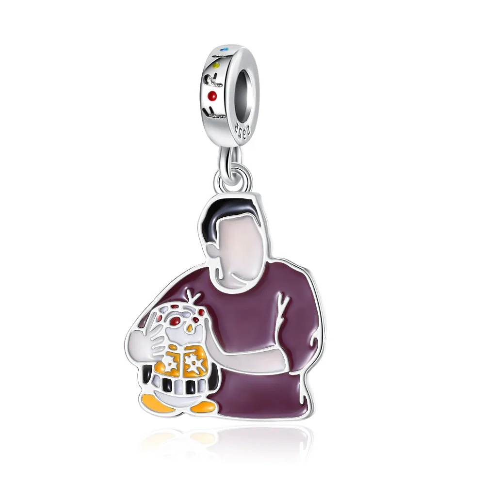 Friends TV Series Joey & Hugsy Penguin Dangle Charm