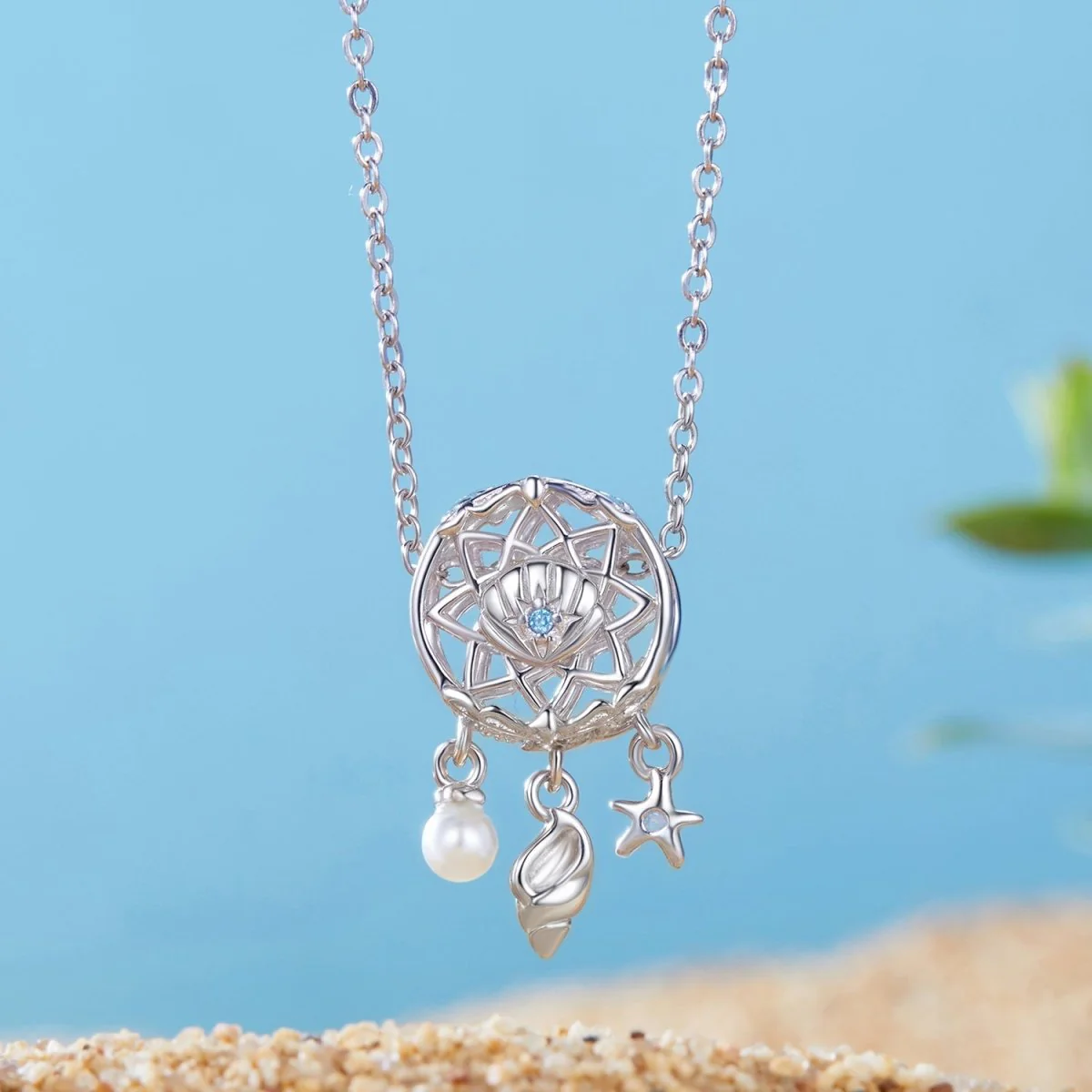 Dreamcatcher with Pearl & Starfish Charm