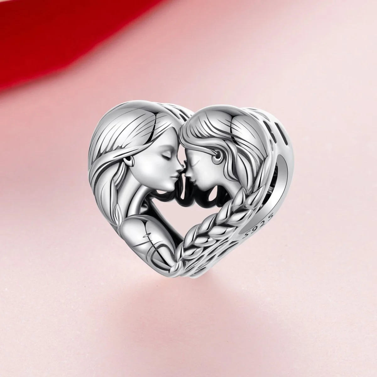 Love You Sister Heart Charm
