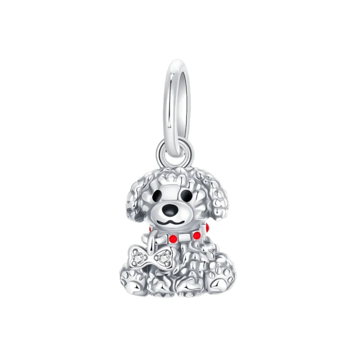 Poodle Puppy Dog Dangle Charm