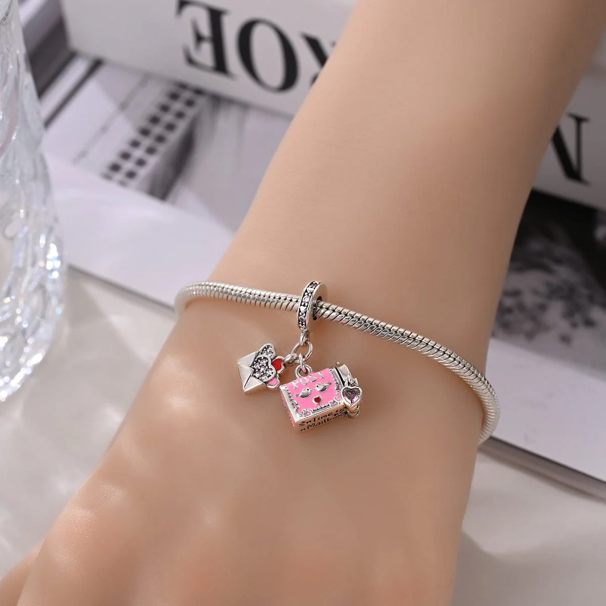 Love Letter & Mailbox Dangle Charm