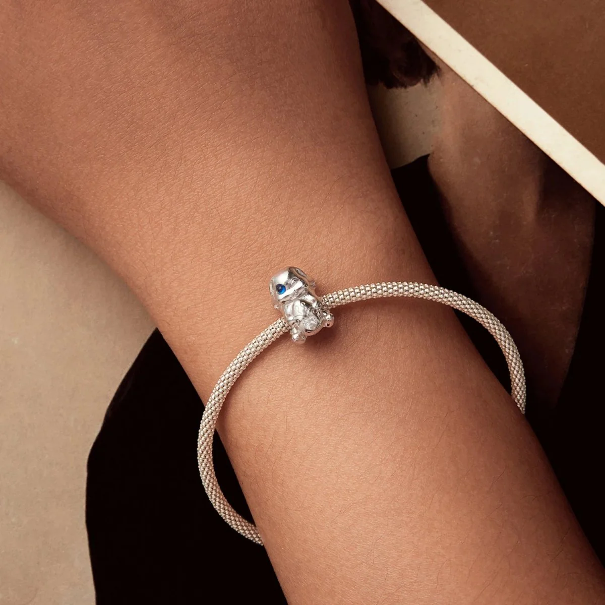 Winking Bunny with Heart-Shaped Egg Charm