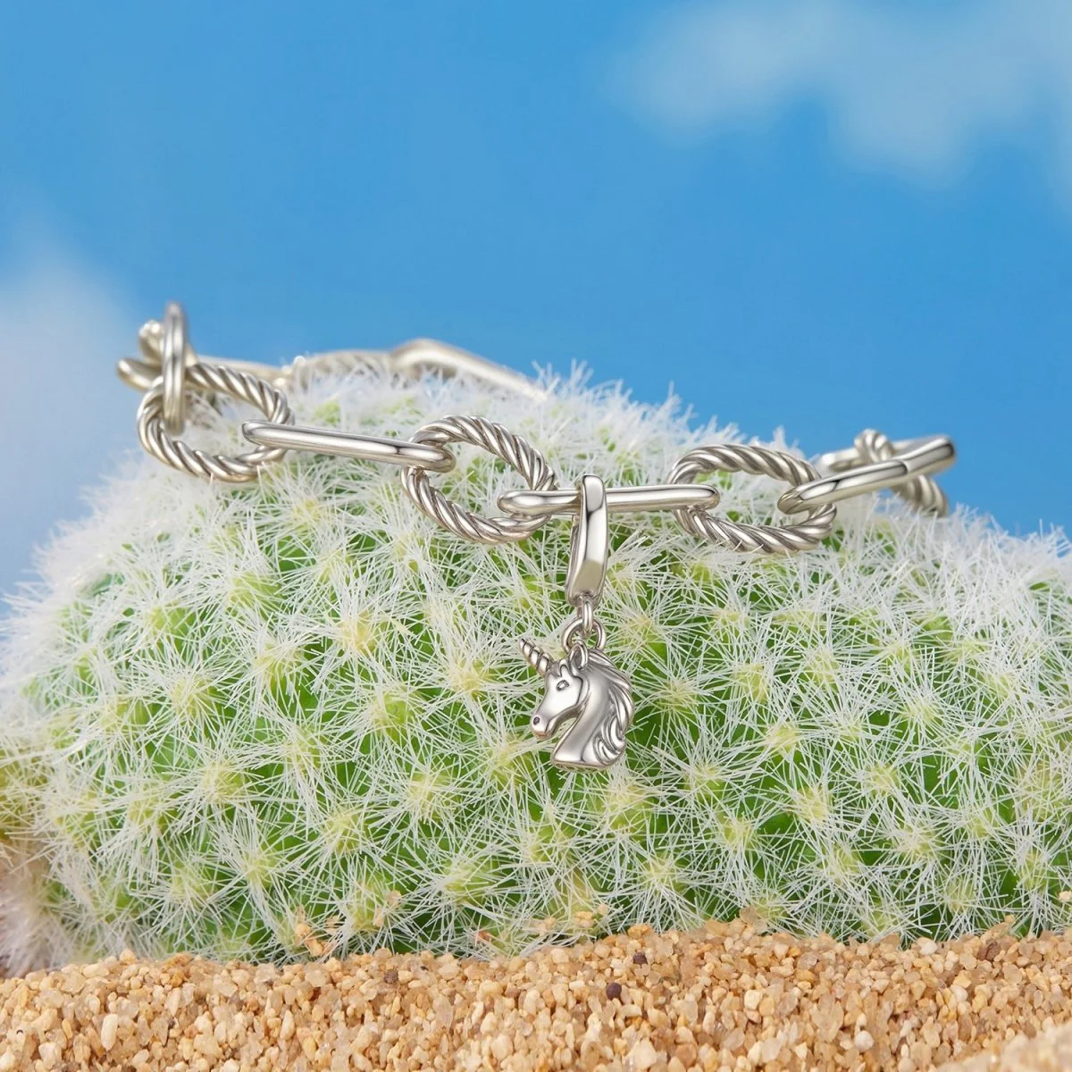 Magical Unicorn Head Dangle Charm