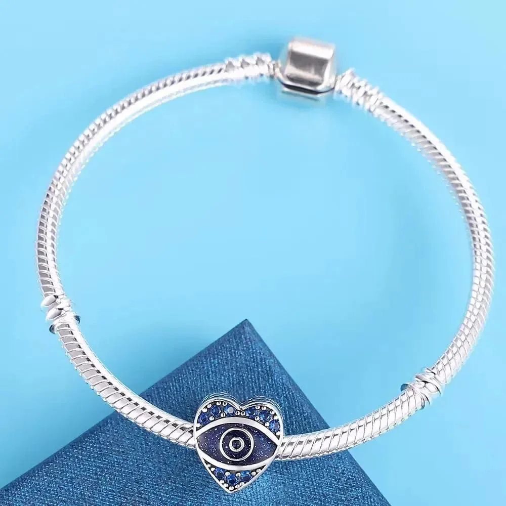 Evil Eye Heart Charm