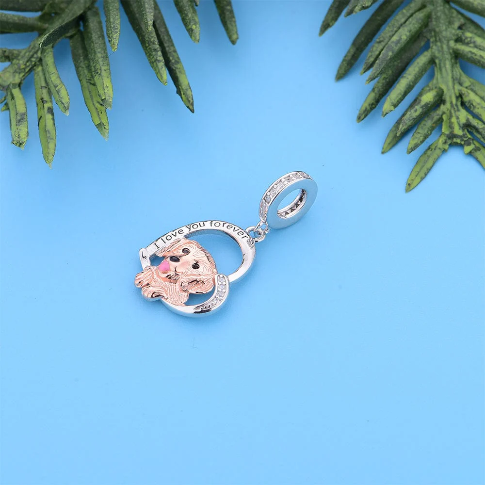 Golden Retriever Dog Charm