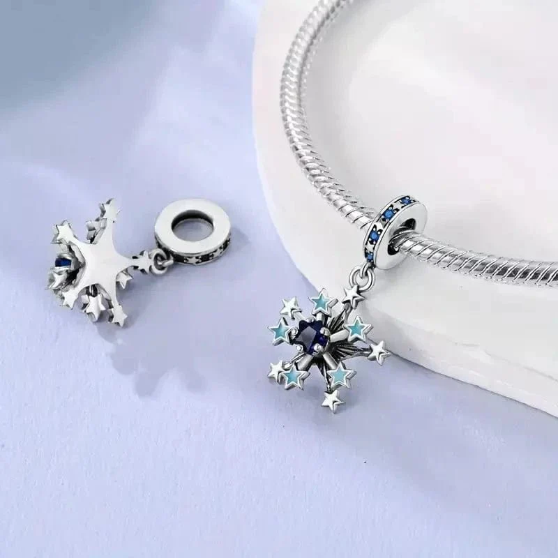 Glow in the Dark Luminous Snowflake Dangle Charm