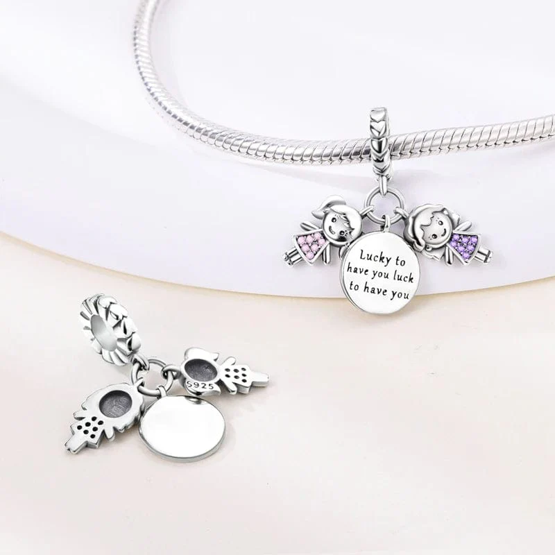 Mother & Daughter Love Dangle Charm