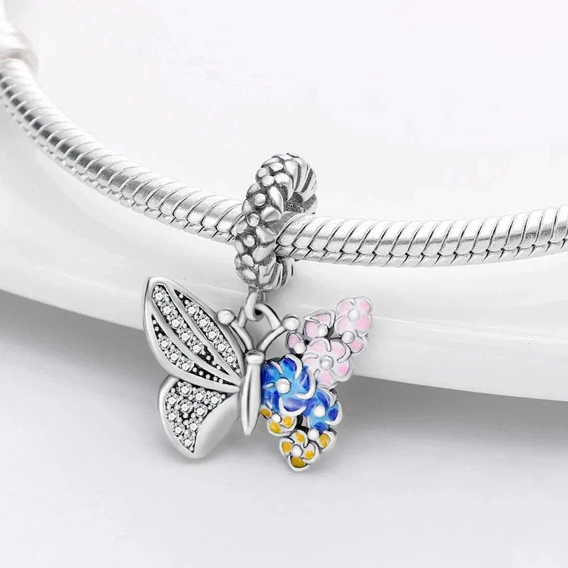 Butterfly Flower Charm