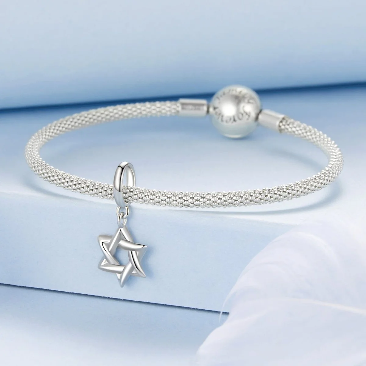 Interwoven Star Dangle Charm