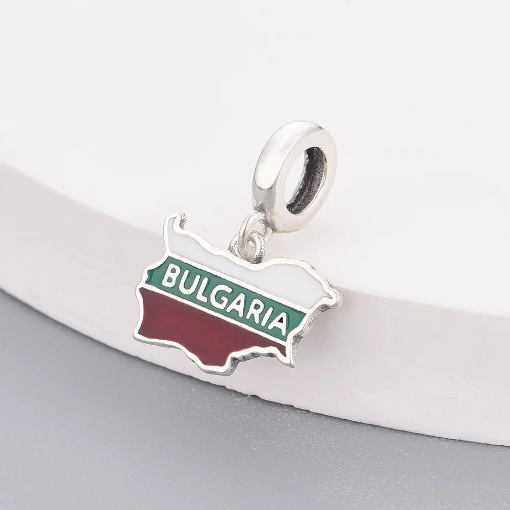 Bulgaria Map Dangle Charm
