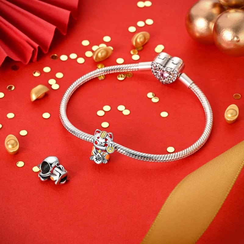 Cute Fortune Cat Charm