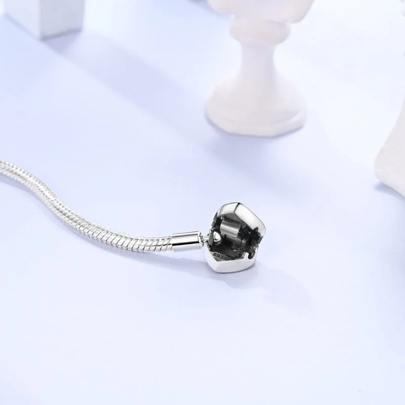 Purple Heart Evil Eye Charm Bracelet