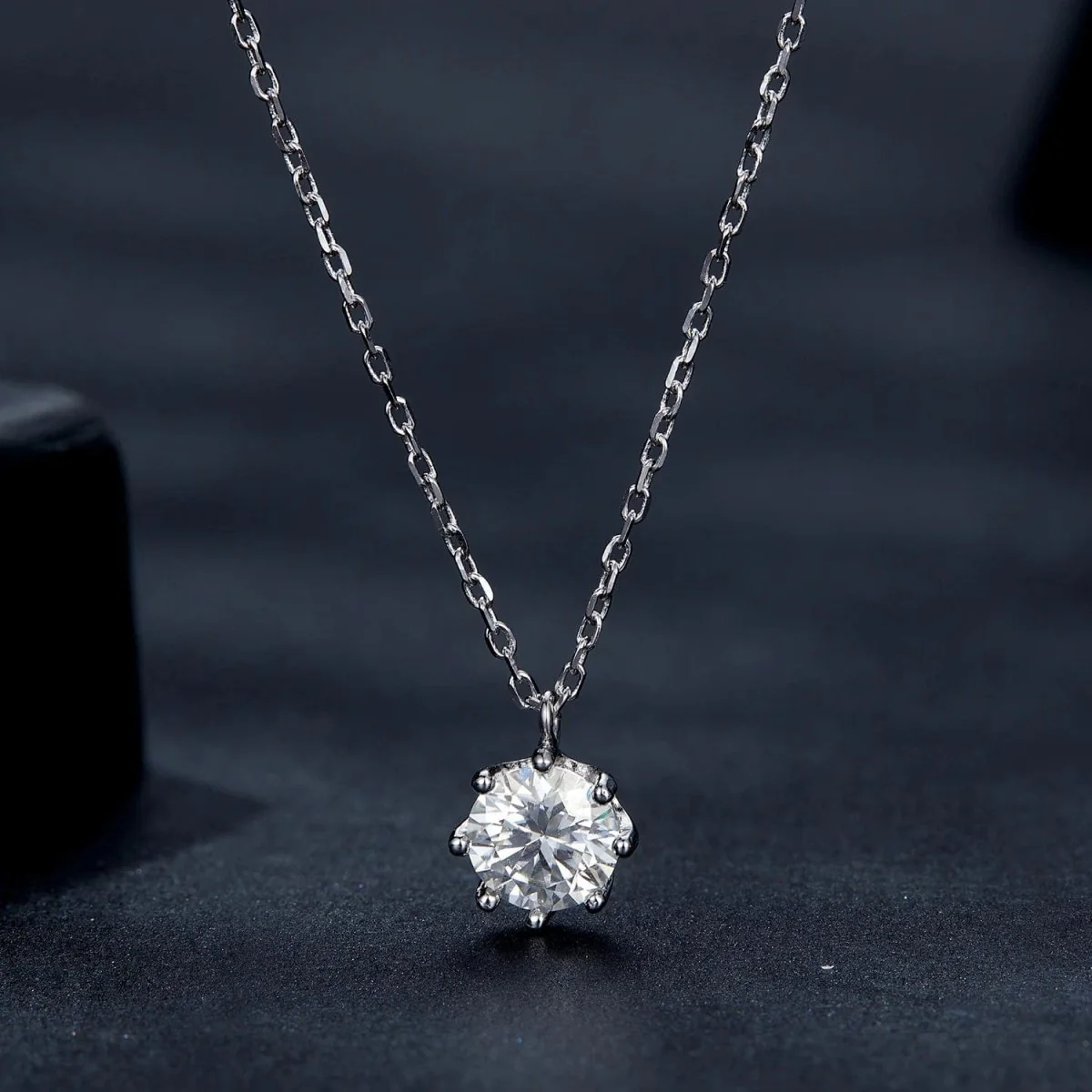 Pangama Moissanite Solitaire Necklace