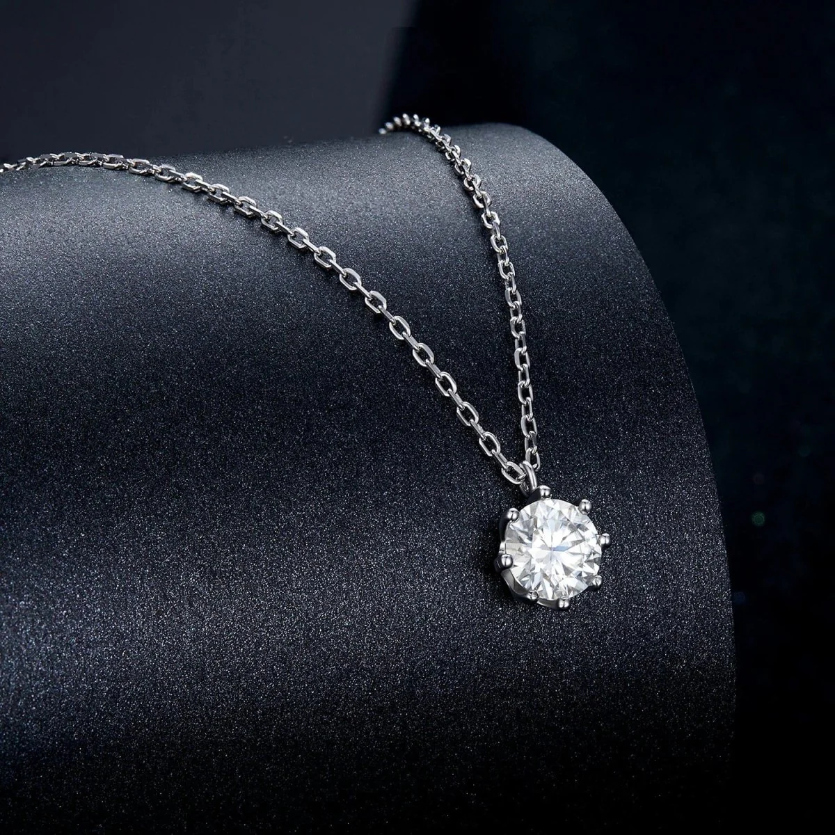 Pangama Moissanite Solitaire Necklace