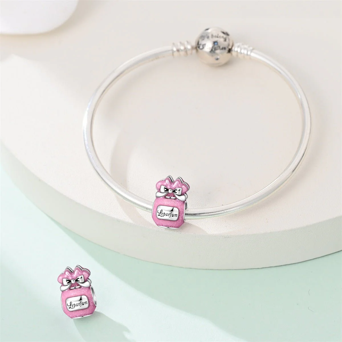 Le Parfum Pink Perfume Bottle Charm