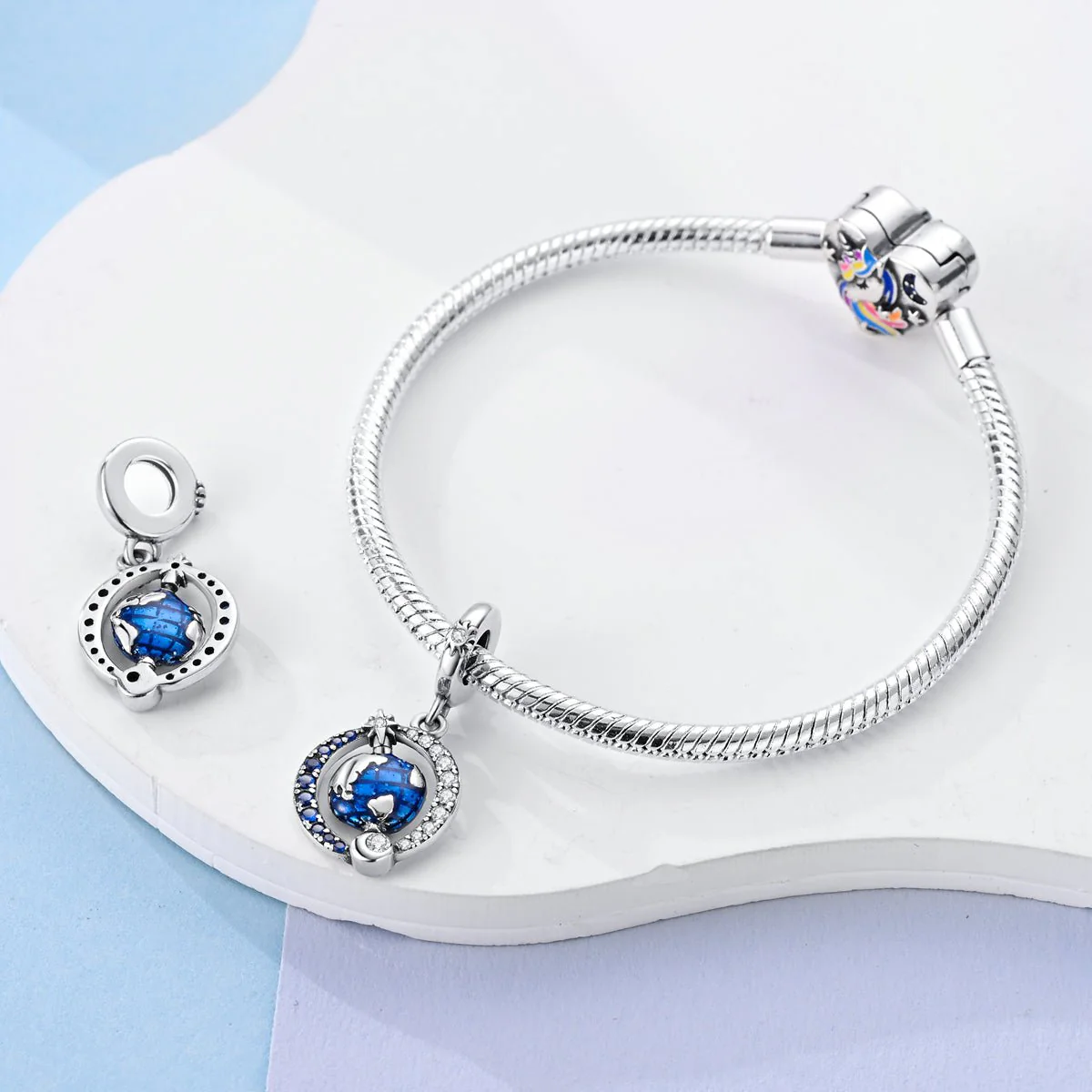 Spinning Globe Dangle Charm