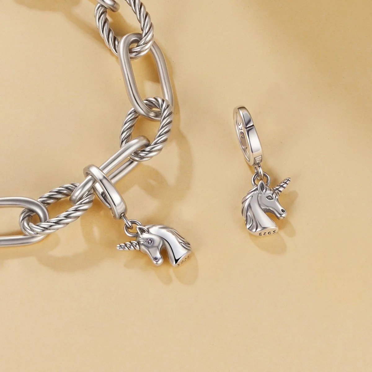 Magical Unicorn Head Dangle Charm