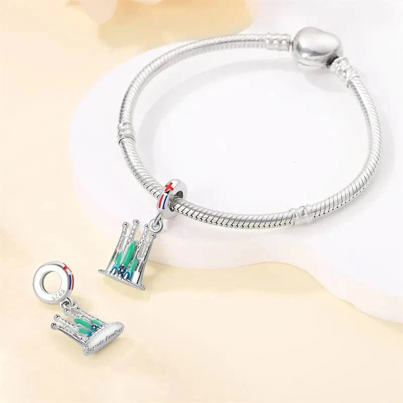 La Sagrada Familia Cathedral Barcelona Luminous Dangle Charm