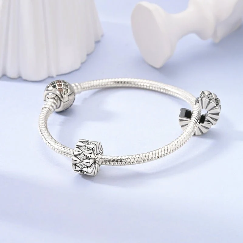 Elegant Diamond Cluster Clip Charm