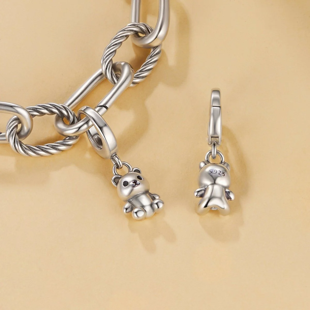 Cute Teddy Bear Dangle Charm