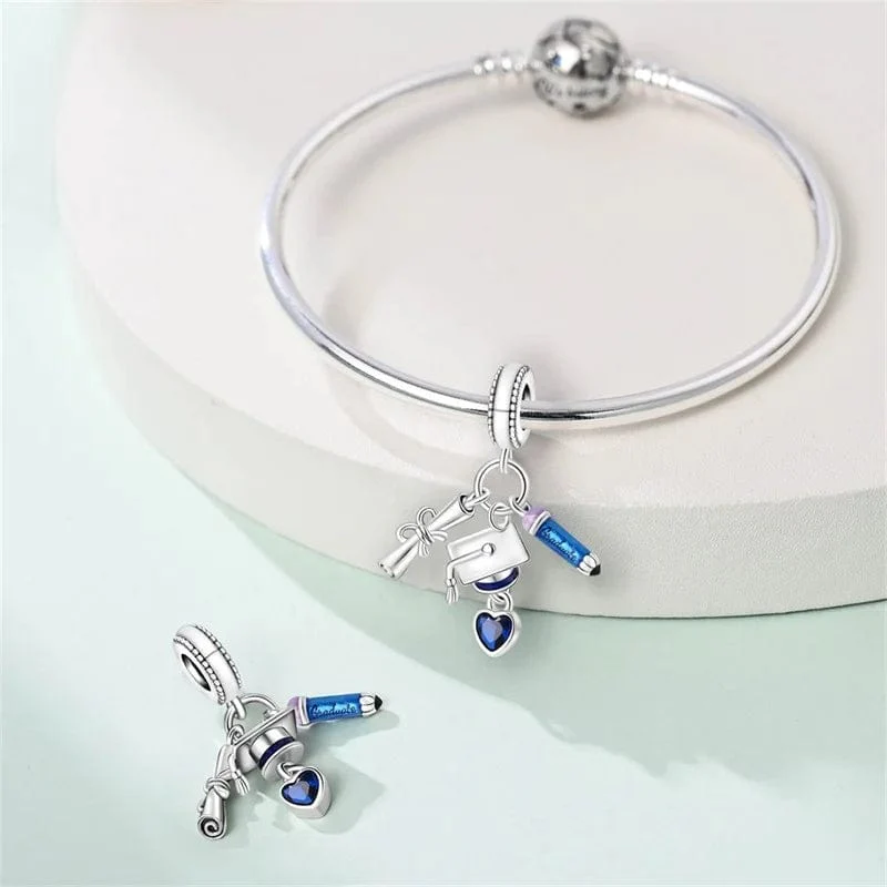 Graduation Triple Dangle Charm