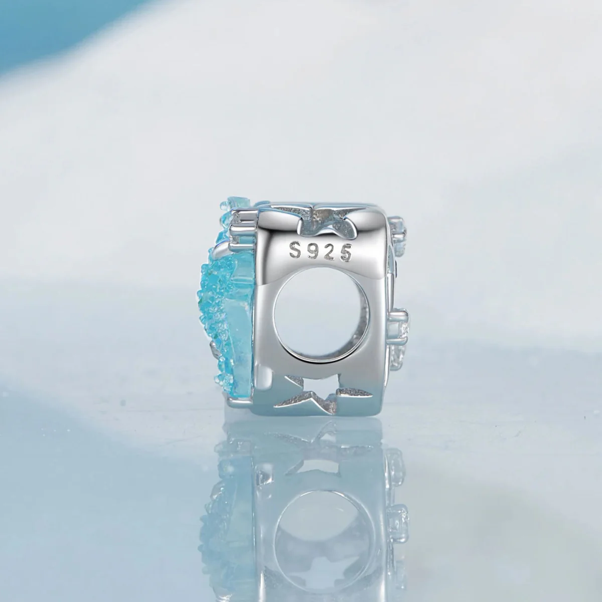 Shimmering Starfish & Ocean Heart Charm